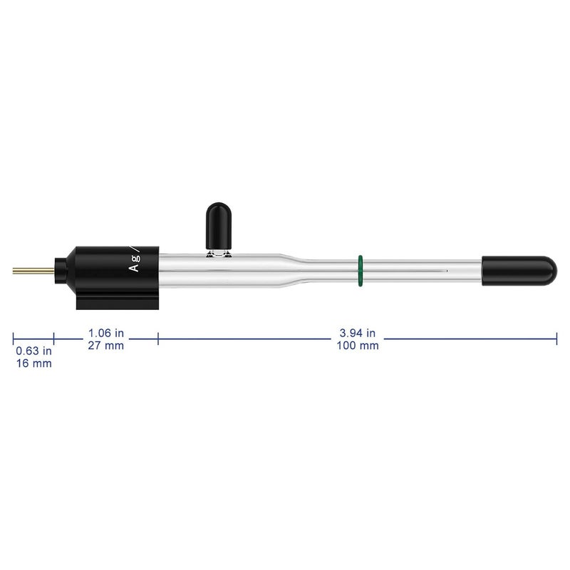 Labasics Saturated Silver Chloride Reference Electrode, Ag/AgCl Reference Electrode, Neutral Electrode, 6 mm Diameter x 65 mm Length, Compatible with Most Electrochemical Cells - Image 2